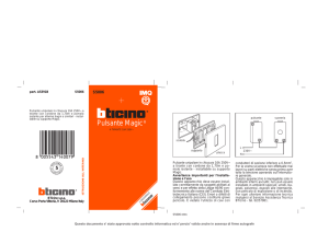 Pulsante Magic - BTicino | Catalogo Italiano