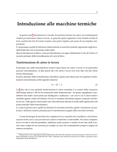 Introduzione alle macchine termiche