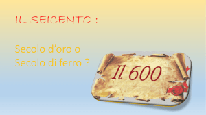 Appunti sul 1600
