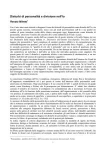 Miletto_Disturbi di personalità e divisione dell`io