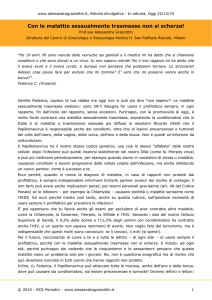 Con le malattie sessualmente trasmesse non si scherza!
