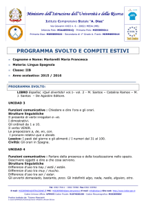Spagnolo - Istituto Comprensivo Statale "A. Diaz"