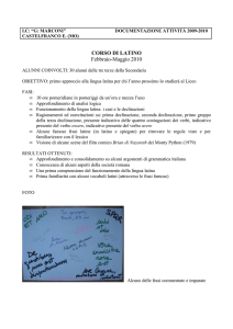 Corso di Latino - Scuole Marconi