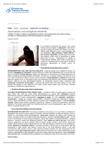 Depressione: sei consigli per batterla