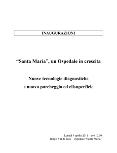 “Santa Maria”, un Ospedale in crescita