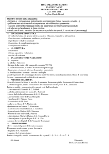 Italiano - Istituto "Bandini"