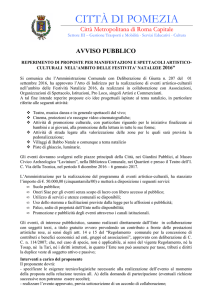 Avviso Pubblico NATALE 2016