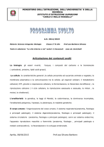 Biologia - prof.ssa Barbiero