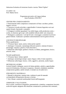 Italiano IAS - Istituzione Scolastica Binel Viglino