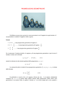 progressioni geometriche