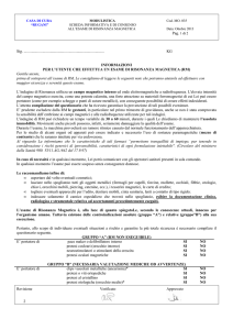 Modulo per RM - Casa di Cura Rugani