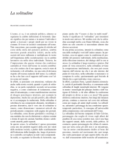 La solitudine