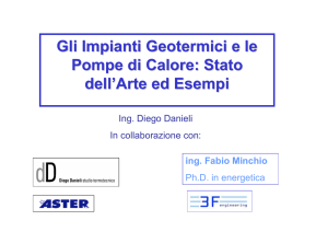 Diego Danieli: Gli impianti geotermici e le pompe di calore: stato dell
