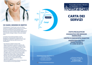 CARTA DEI SERVIZI - Poliambulatorio Città di Carpi
