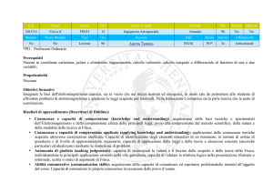 Fisica II (Prof.ssa A.Tumino)