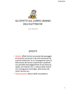 gli effetti sul corpo umano dell`elettricita`