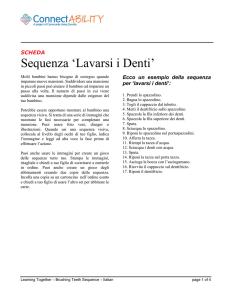 Sequenza `Lavarsi i Denti`