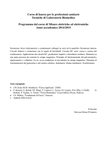 Corso di laurea per le professioni sanitarie Tecniche di Laboratorio