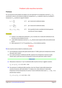 Problemi sulle macchine termiche