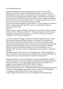 CV di Giuseppe Gonnella Giuseppe Gonnella, professore associato