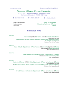 Curriculum vitae - Giovanni Alberto Cesare Ummarino