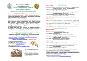 CORSO AVANZATO IN SCIENZA DELL`ALIMENTAZIONE