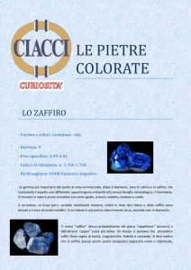 le pietre colorate - Gioielleria Ciacci