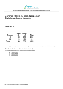 Statistica sanitaria e Biometria