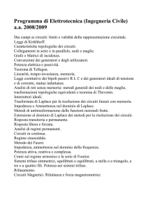 Programma di Elettrotecnica (Ingegneria Civile)