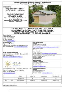 13- PROGETTO DI PROTEZIONE CATODICA CONDOTTA