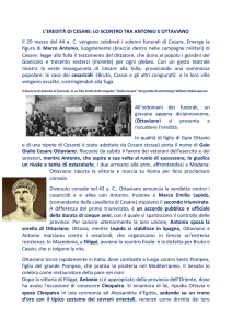 L`EREDITÀ DI CESARE: LO SCONTRO TRA ANTONIO E