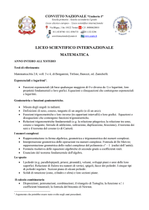 liceo scientifico internazionale matematica