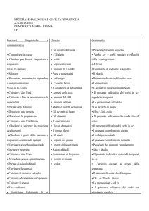 programma lingua e civilta` spagnola as 2015/2016