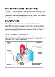REGIME PERMANENTE E TRANSITORIO L`ALTERNATORE