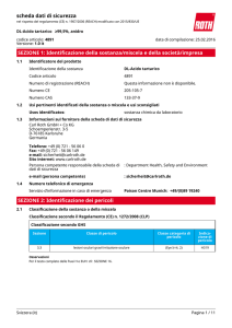 Scheda Dati di Sicurezza: DL-Acido tartarico