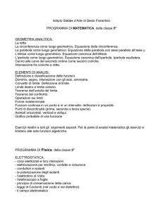 programma di matematica 1° ca - Liceo Artistico Porta Romana
