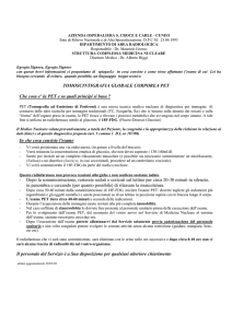 Che cosa e` la PET e su quali principi si basa