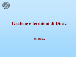 Grafene e fermioni di Dirac