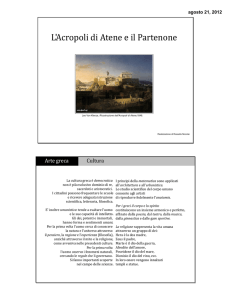 L`Acropoli di Atene e il Partenone