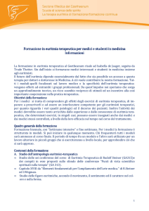 Formazione in euritmia terapeutica per medici e studenti in medicina