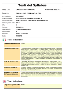 Testi del Syllabus