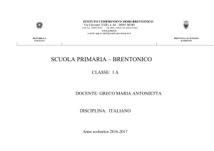 SCUOLA PRIMARIA – BRENTONICO