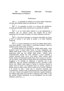 dai Philosophiae Naturalis Principia Mathematica di Newton