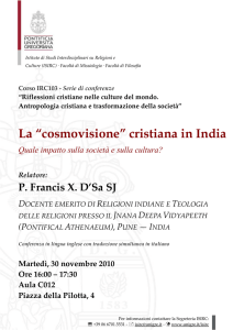 Conferenza del P. Francis X. D`Sa SJ