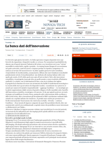 La banca dati dell`innovazione