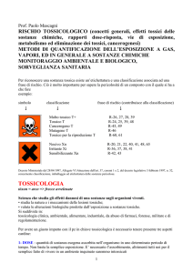 5- Tossicologia - Medicina del Lavoro