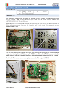 WETTERSTATION – LIDL H13716A RIFERIMENTI GENERALITA`