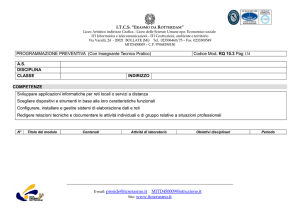 programmazione preventiva - itcs erasmo da rotterdam