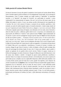 Sulla poesia di Luciano Benini Sforza
