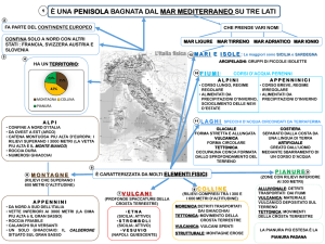 L`italia fisica: mappa concettuale